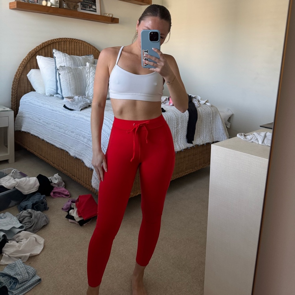 Alo Yoga Red Yoga Pants